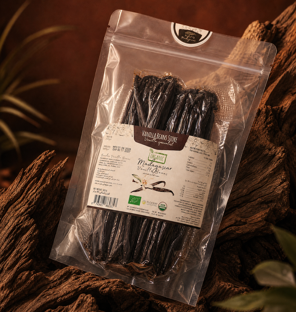 [B02-BEA0500] 500G Organic Bourbon Vanilla Beans